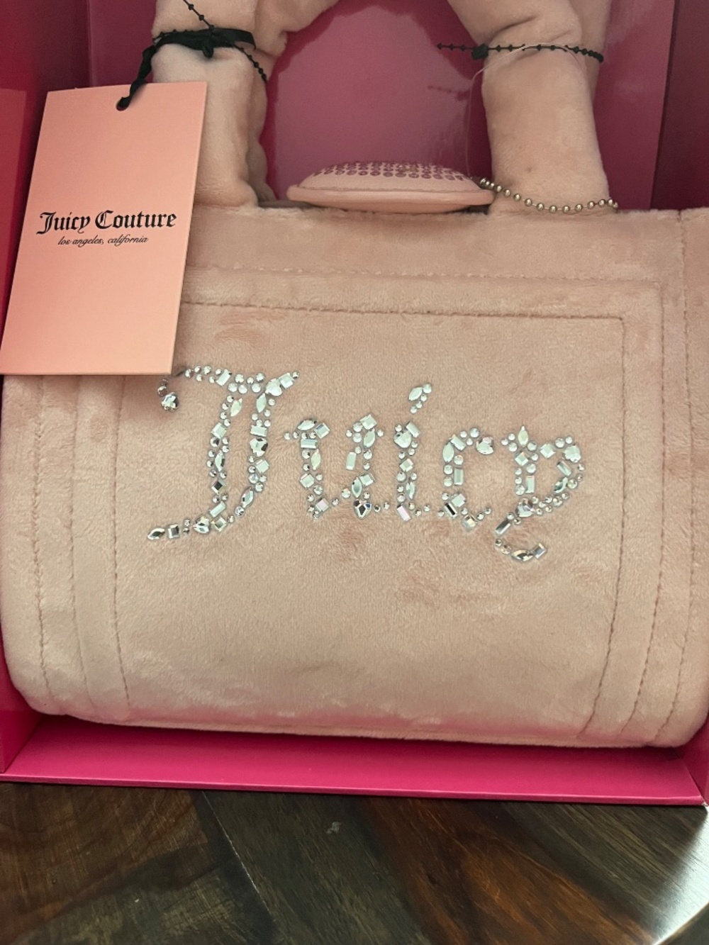 Juicy Couture Pink Tote and Barrel Wristlet Gift Set - Picture 2 of 15